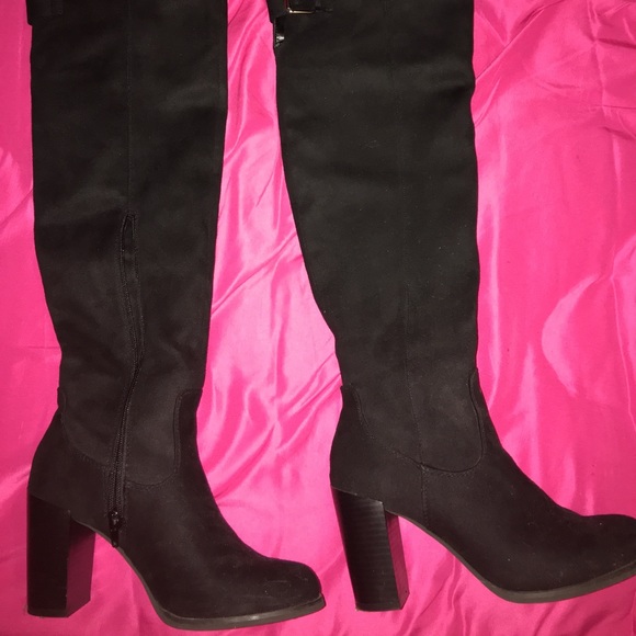 Forever 21 Shoes - Forever 21 Suede Over the knee boots